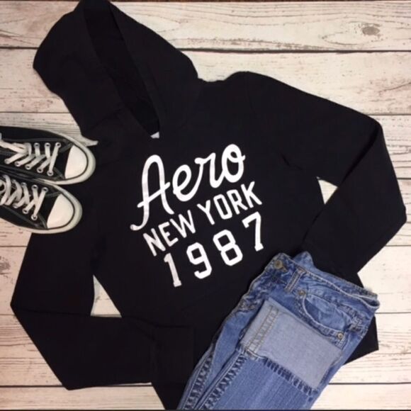 Aeropostale Black Hoodie   - Picture 1 of 4